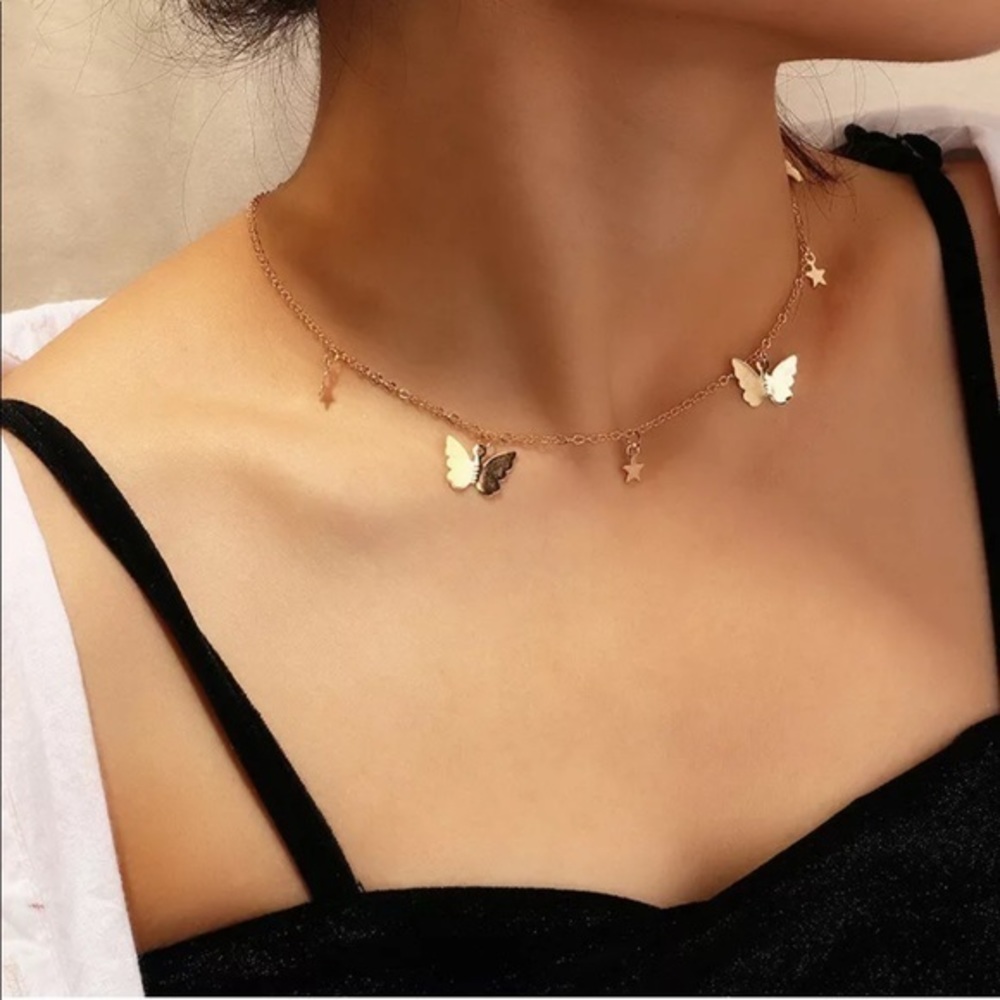 New Butterfly Star Boho Women Fashion Clavicle Ros